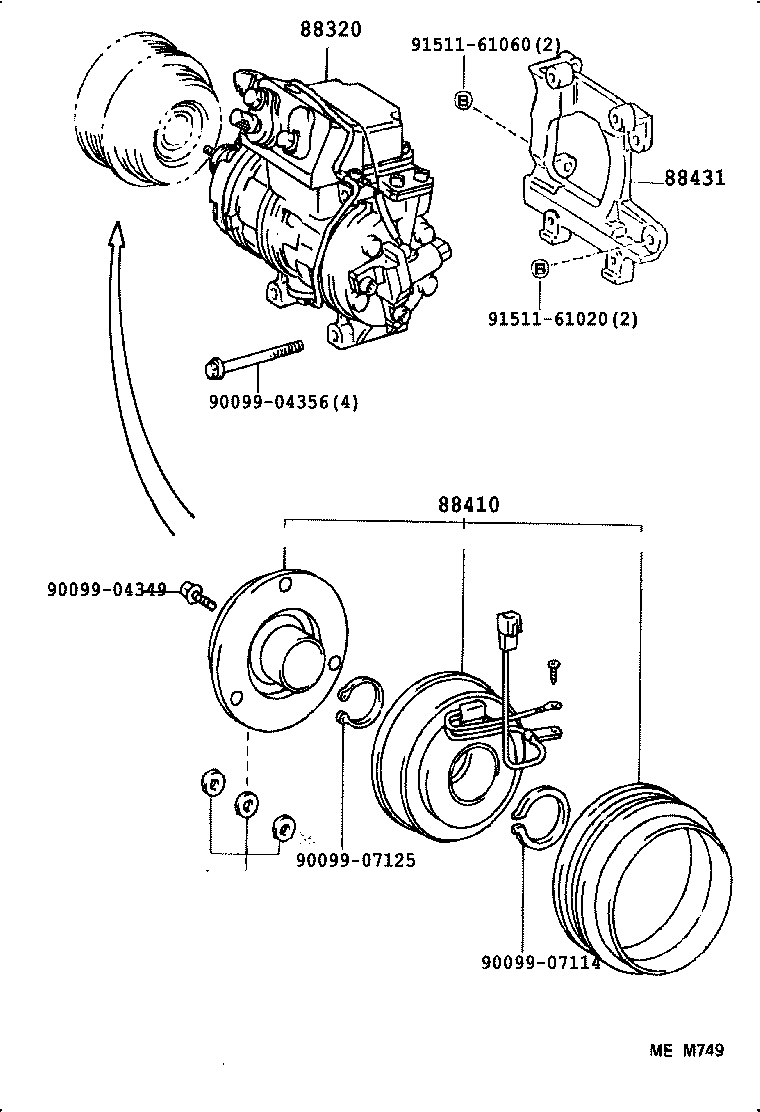  CAMRY NAP |  HEATING AIR CONDITIONING COMPRESSOR