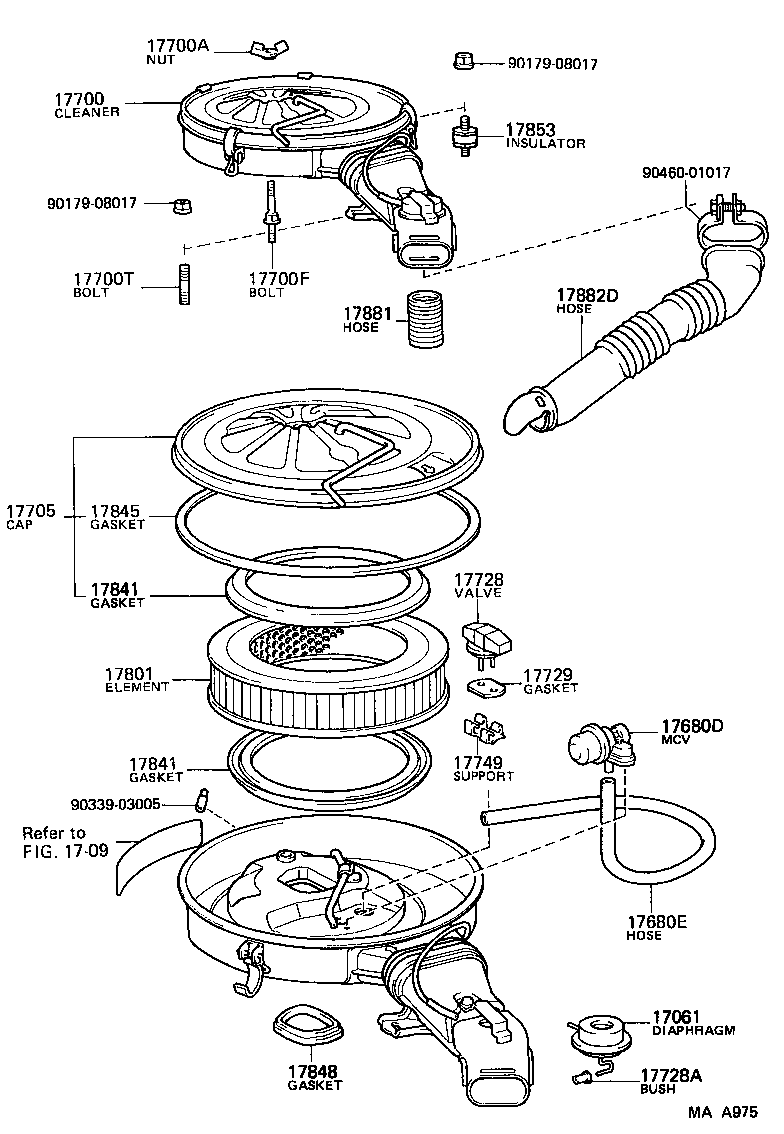  4 RUNNER TRUCK |  AIR CLEANER