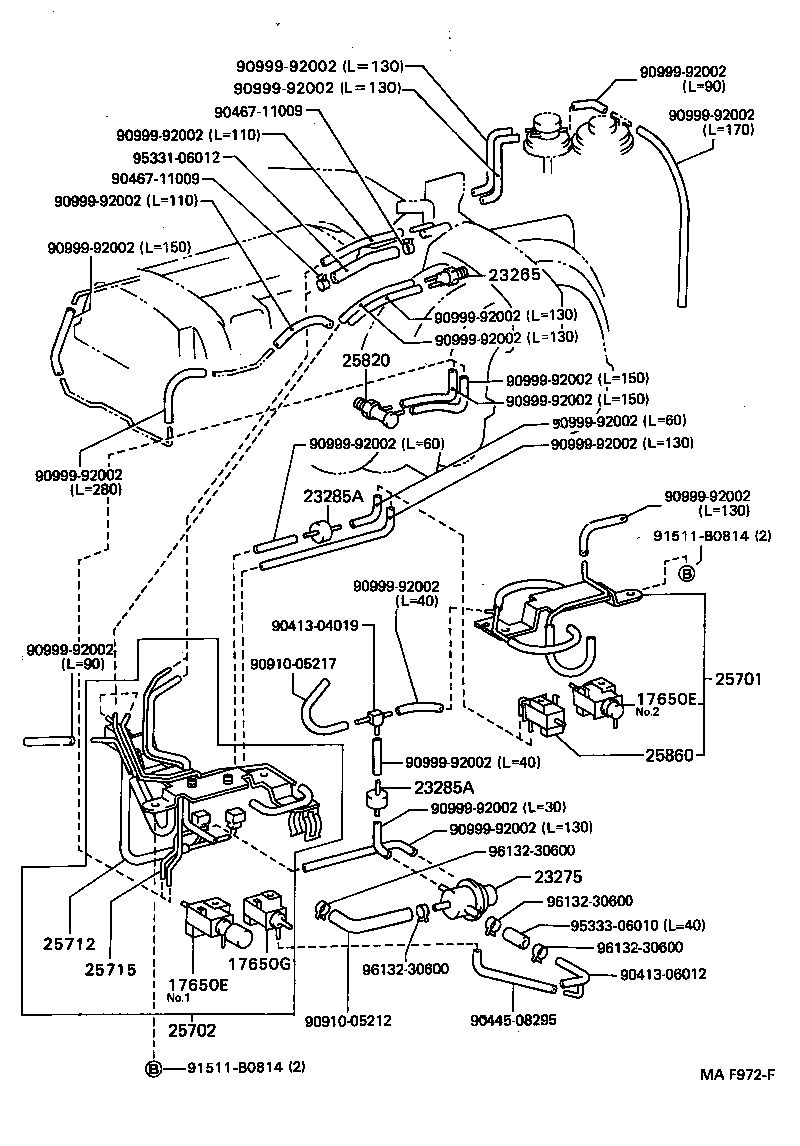  LAND CRUISER 80 |  VACUUM PIPING