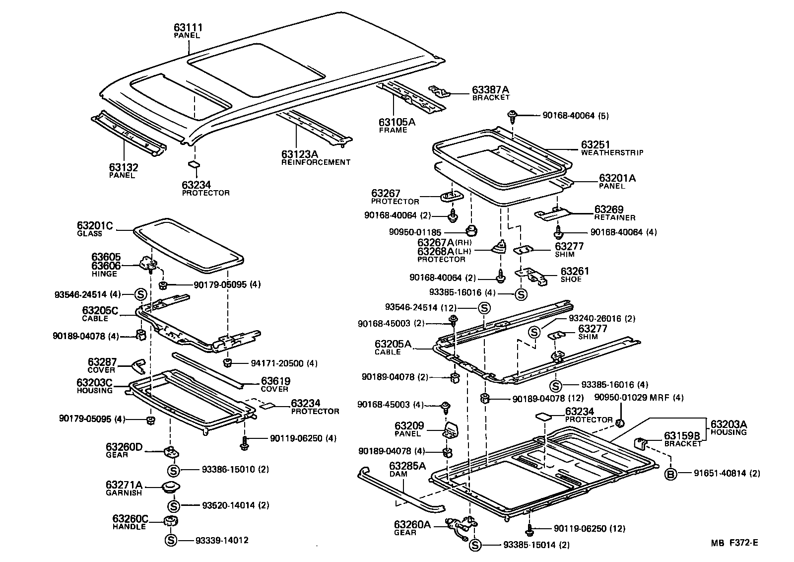  VAN |  ROOF PANEL BACK PANEL