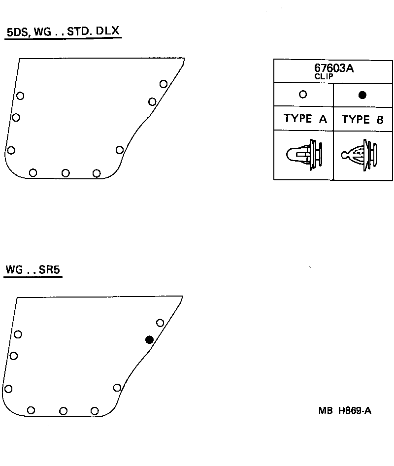  TERCEL |  REAR DOOR PANEL GLASS