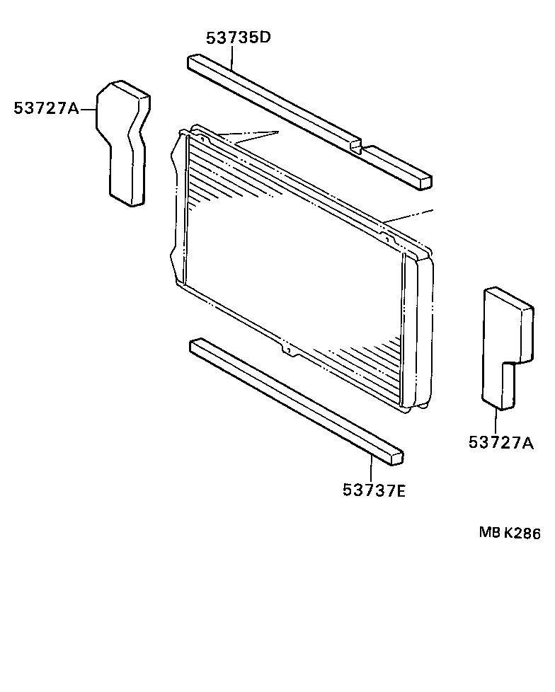  VAN |  RADIATOR SUPPORT WIND GUIDE