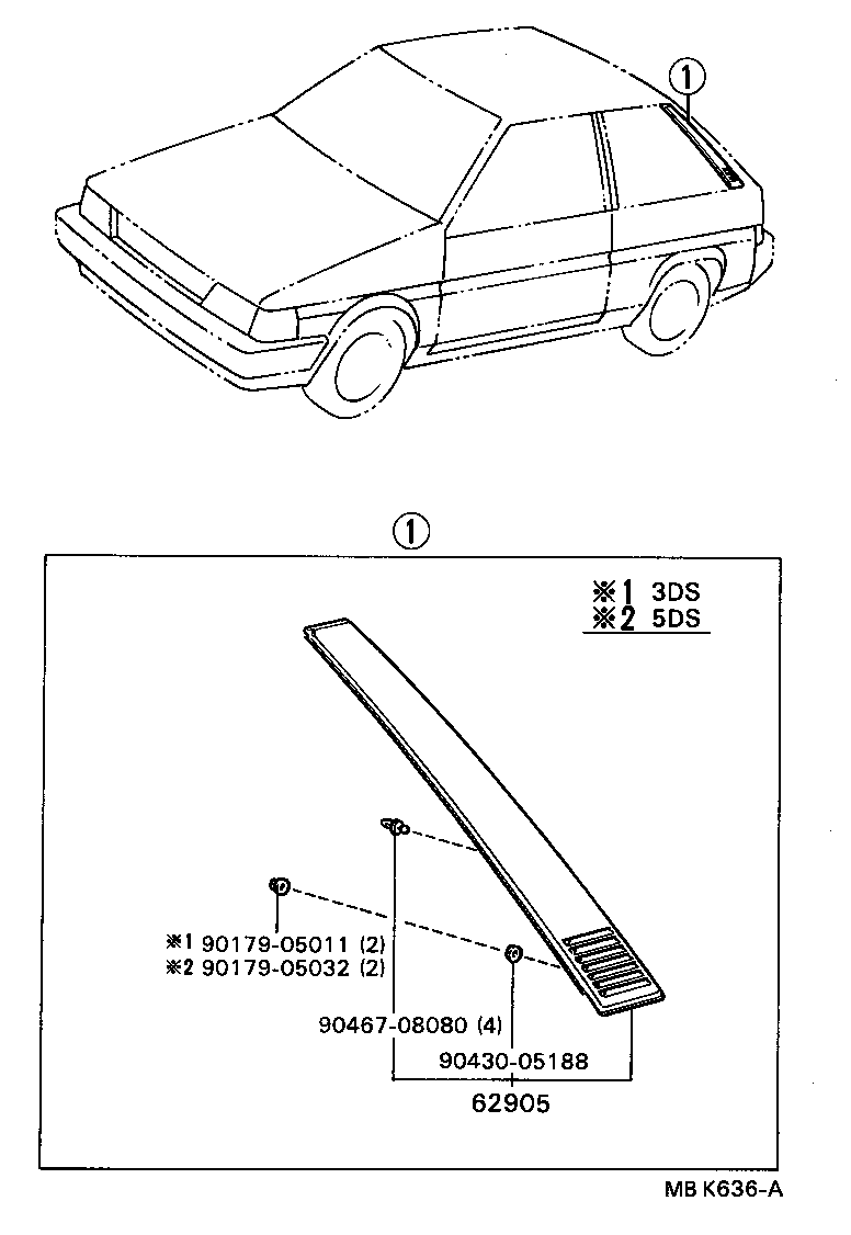  TERCEL |  ROOF SIDE VENTILATOR