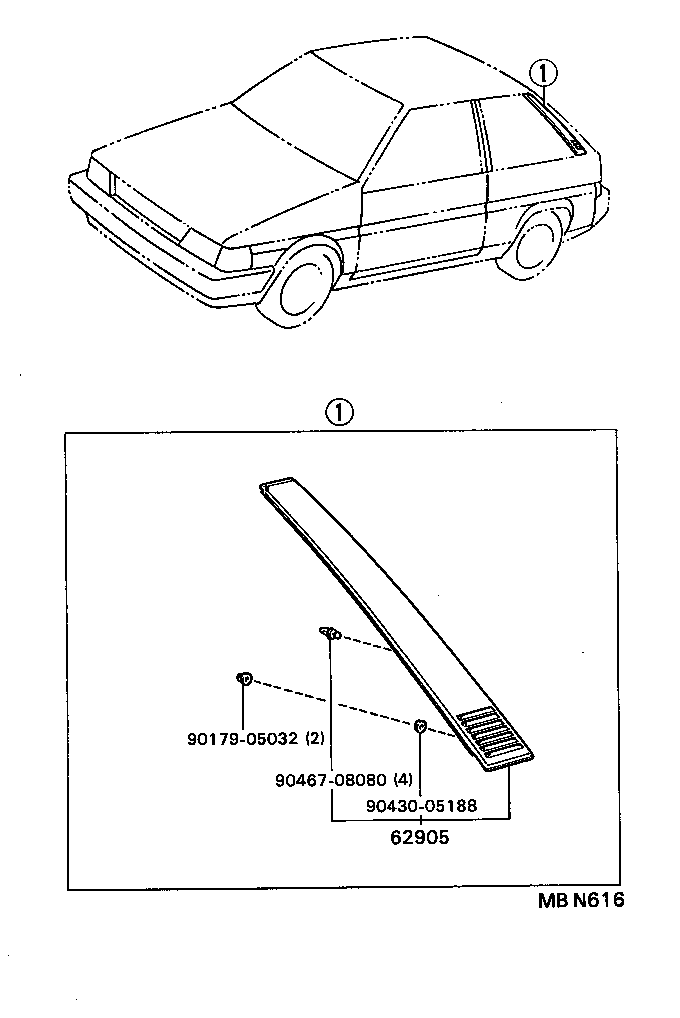  TERCEL |  ROOF SIDE VENTILATOR