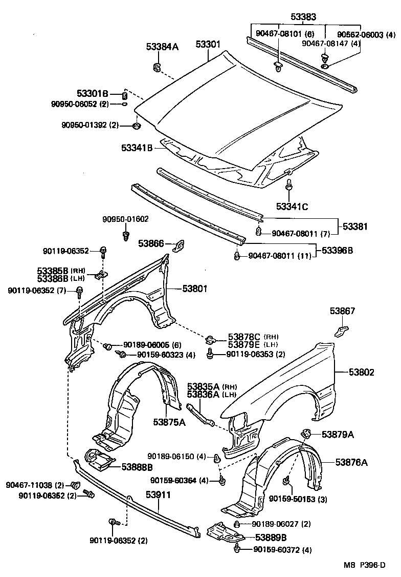  CRESSIDA |  HOOD FRONT FENDER