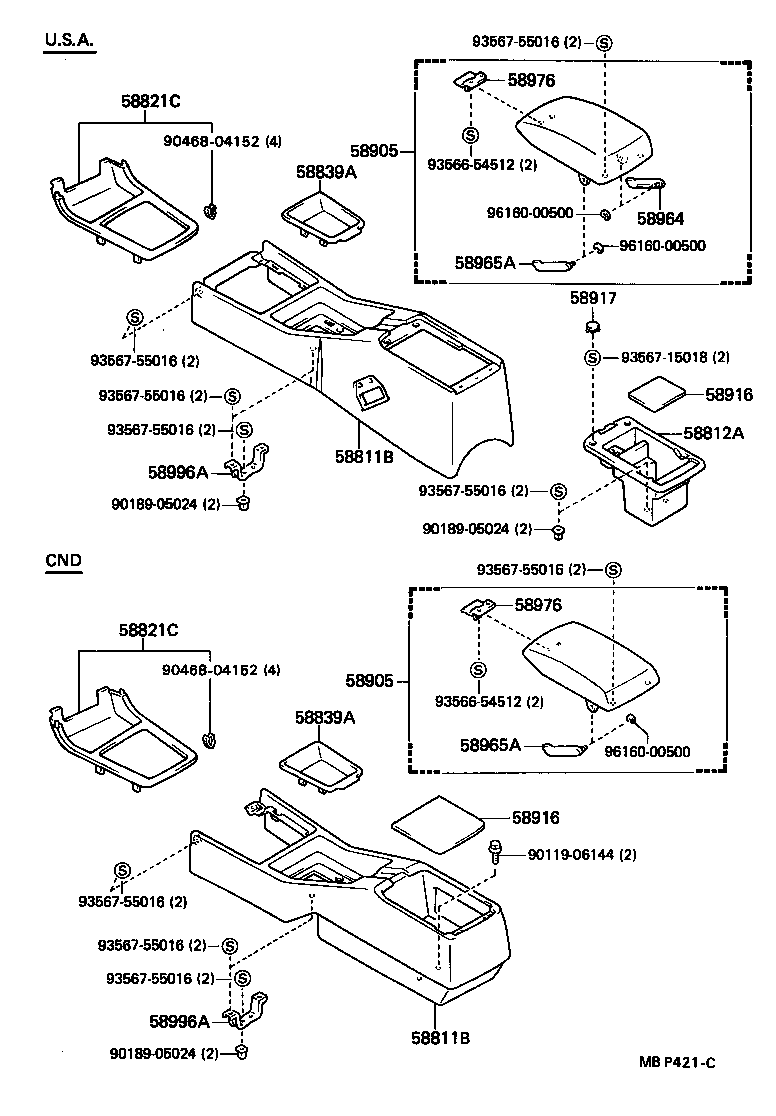  CRESSIDA |  CONSOLE BOX BRACKET