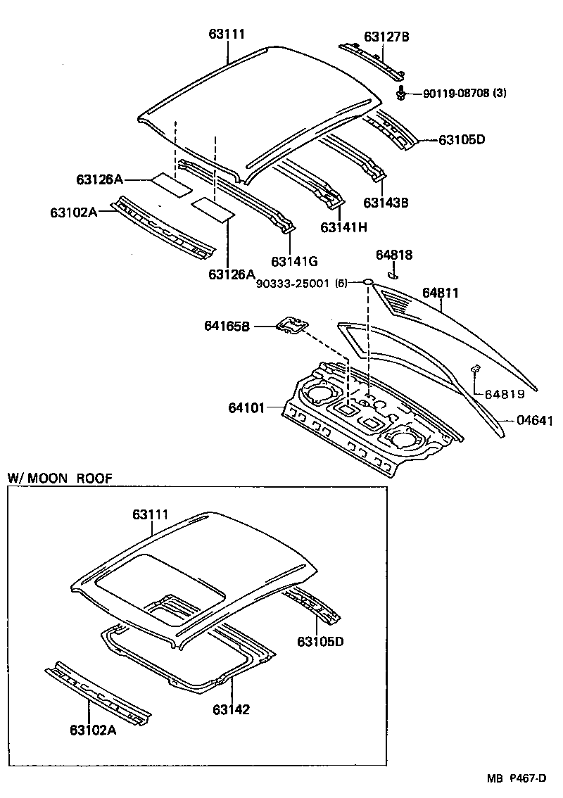  CRESSIDA |  ROOF PANEL BACK WINDOW GLASS