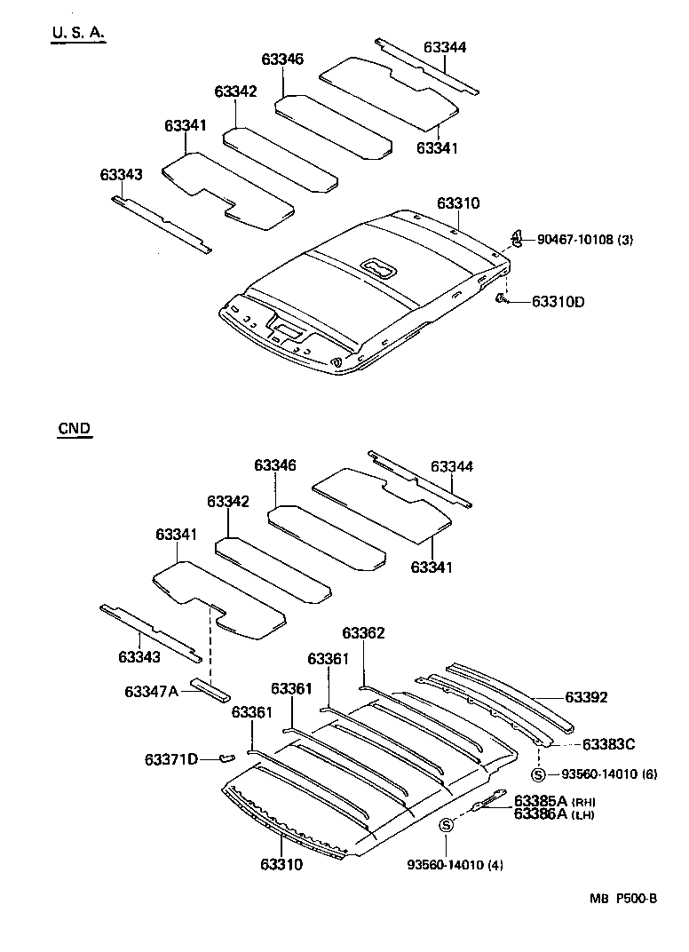  CRESSIDA |  ROOF HEADLINING SILENCER PAD