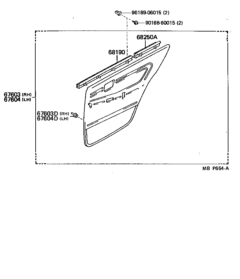  CRESSIDA |  REAR DOOR PANEL GLASS