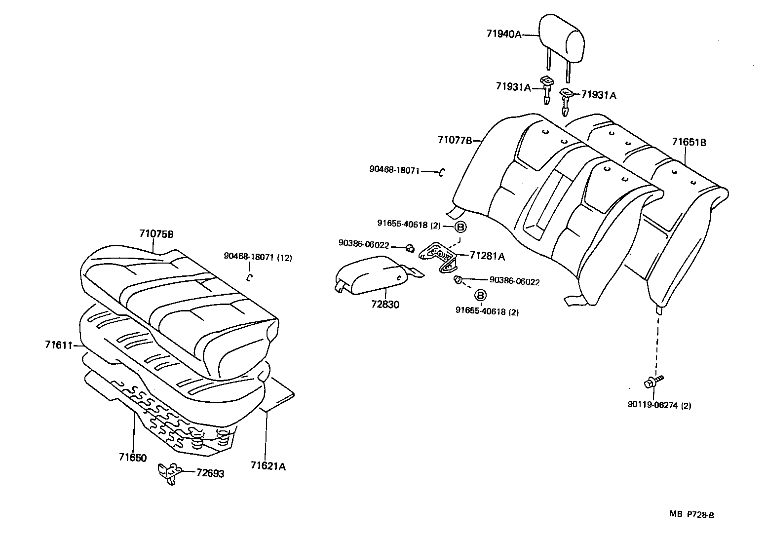  CRESSIDA |  REAR SEAT SEAT TRACK