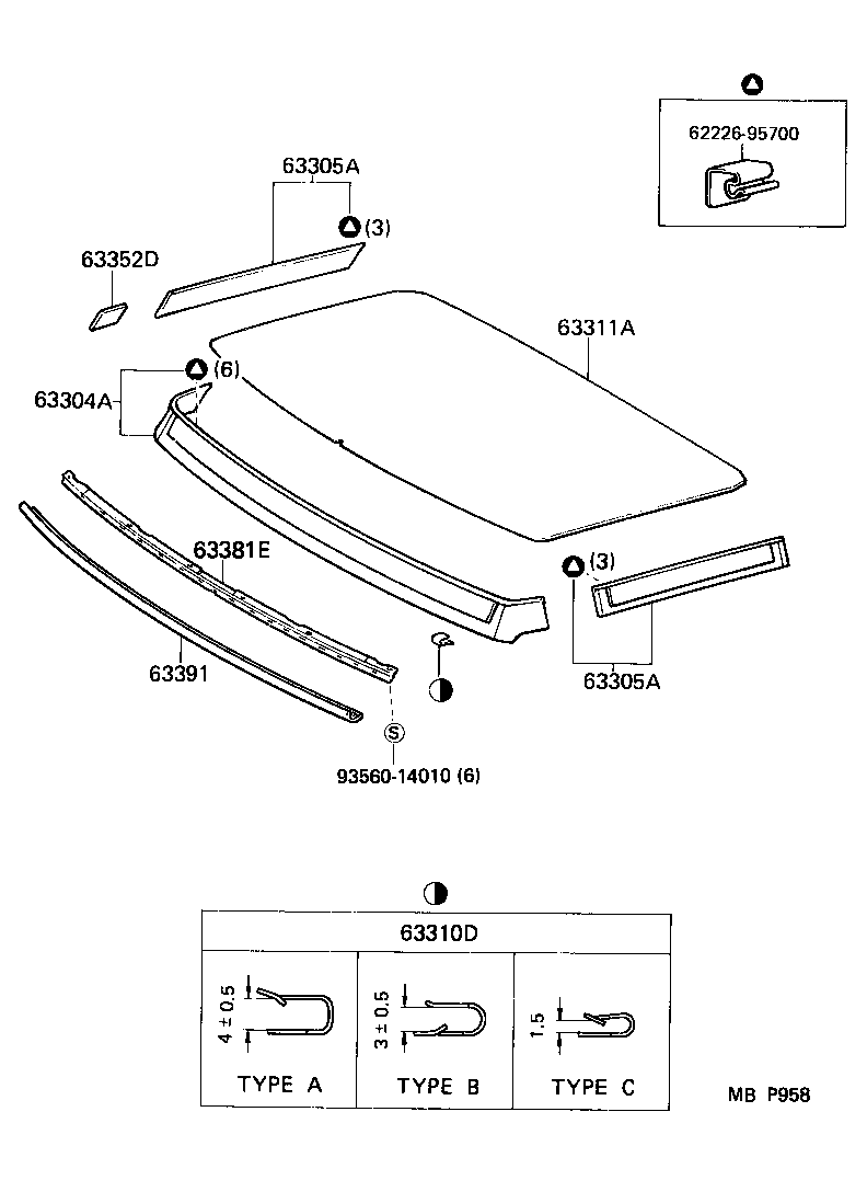  VAN |  ROOF HEADLINING SILENCER PAD