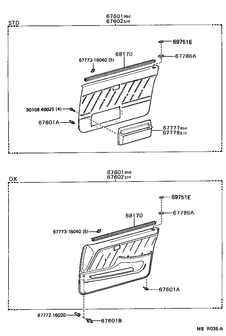  TERCEL |  FRONT DOOR PANEL GLASS