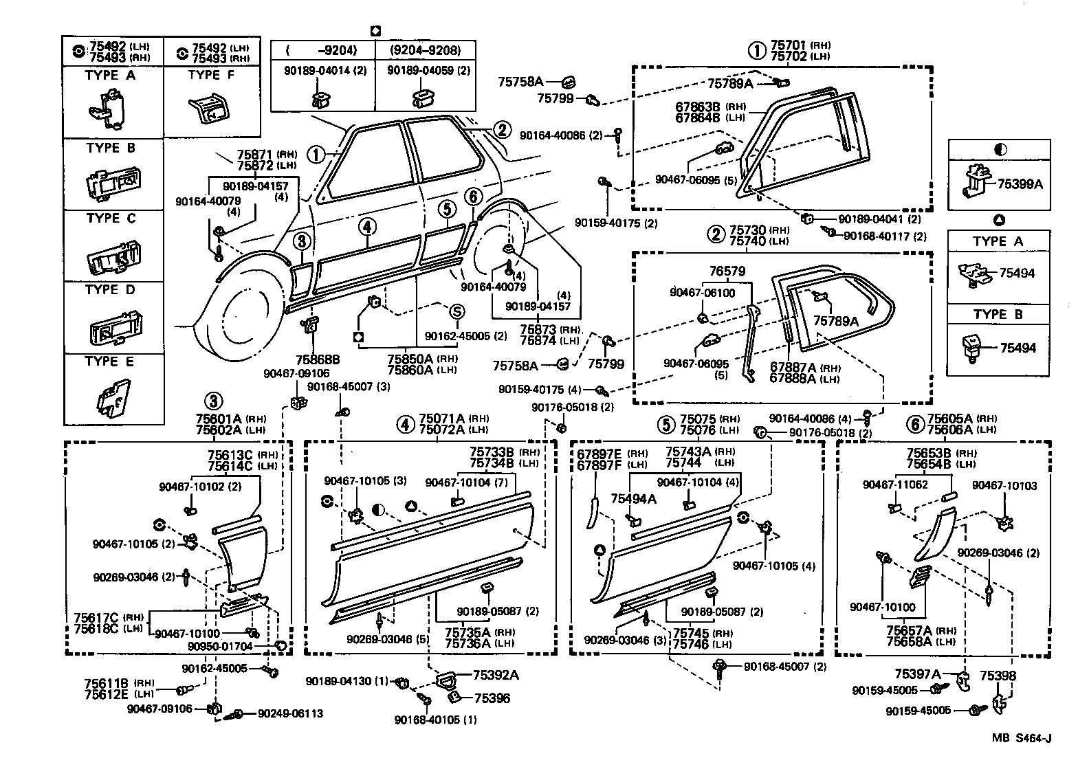  LS400 |  SIDE MOULDING