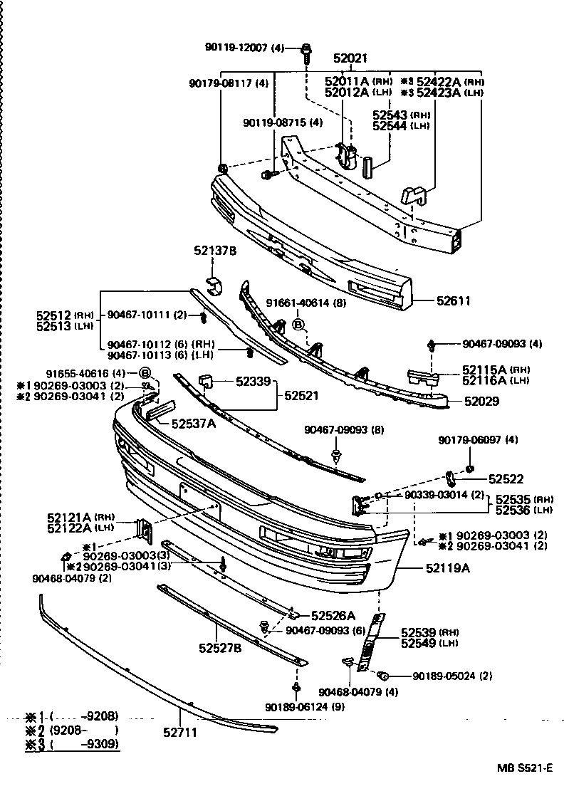  LS400 |  FRONT BUMPER BUMPER STAY