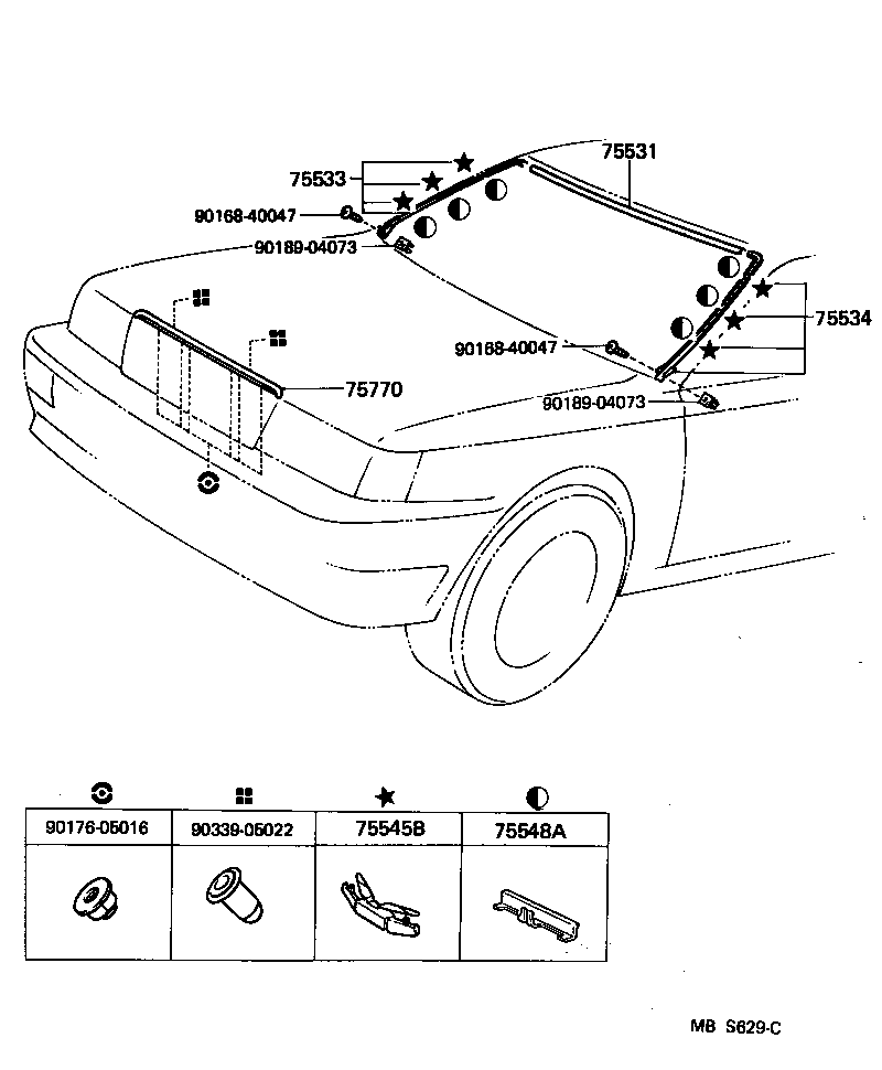  ES250 |  FRONT MOULDING