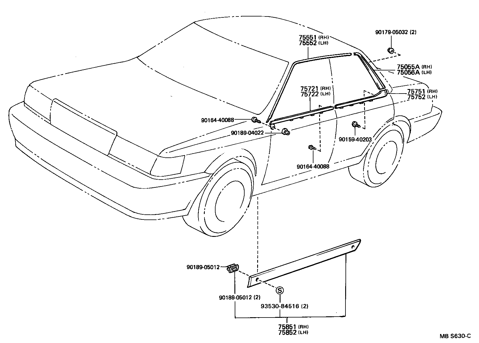  ES250 |  SIDE MOULDING