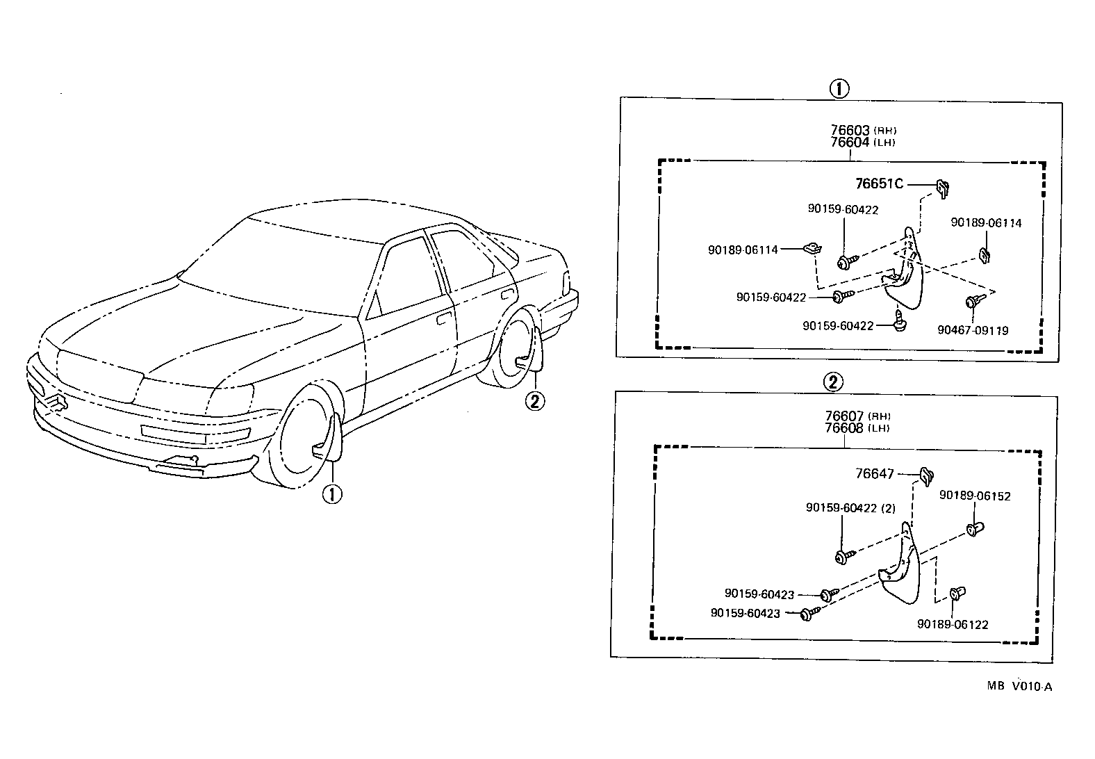  LS400 |  MUDGUARD SPOILER