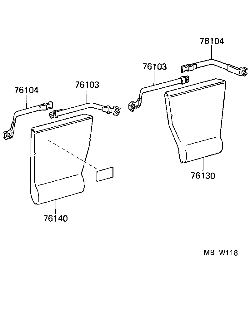  MR2 |  ROOF PANEL BACK WINDOW GLASS