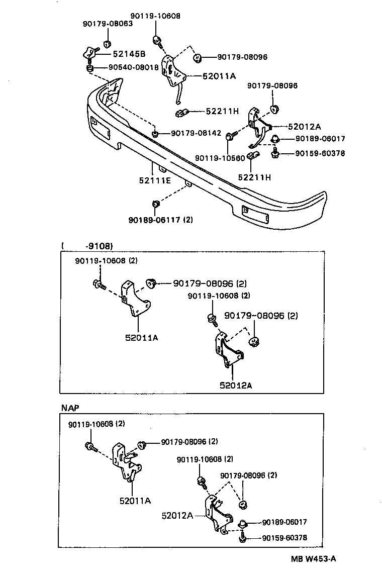  4 RUNNER TRUCK |  FRONT BUMPER BUMPER STAY