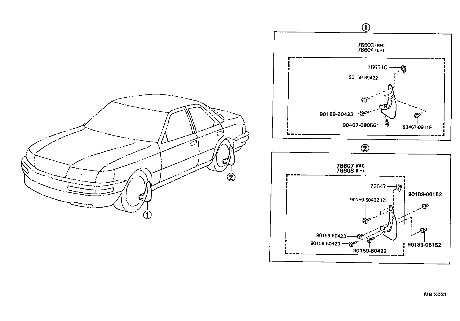  LS400 |  MUDGUARD SPOILER