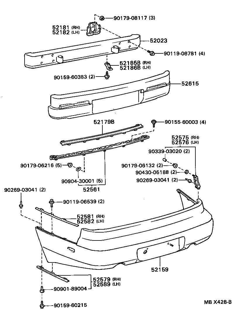  GS300 |  REAR BUMPER BUMPER STAY