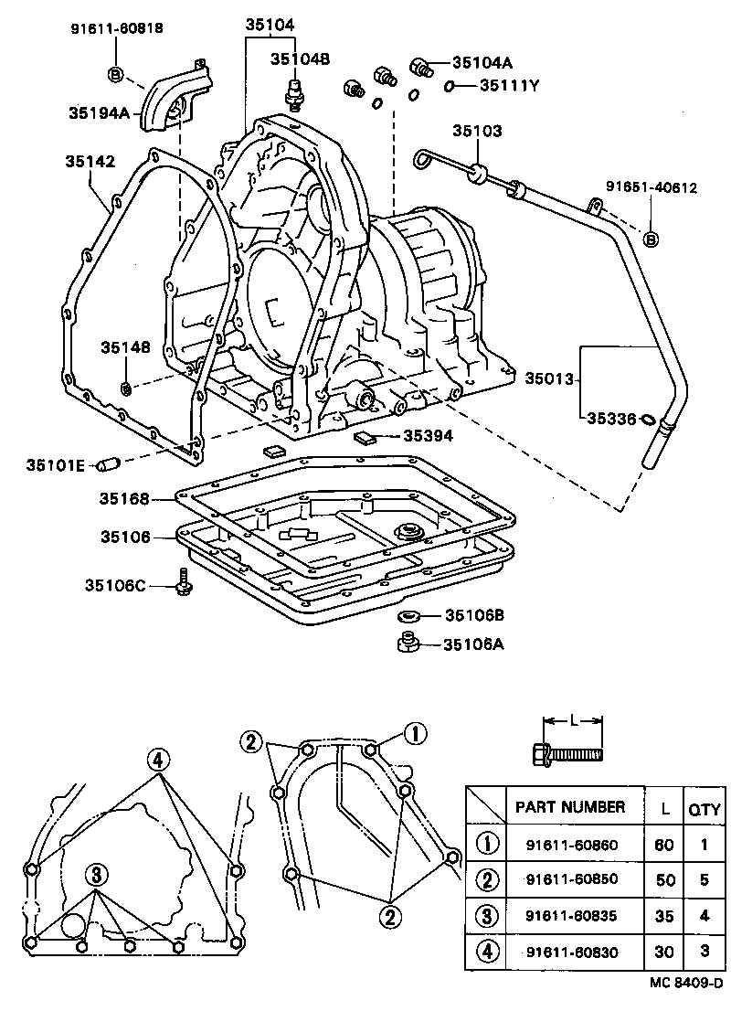  TERCEL |  TRANSMISSION CASE OIL PAN ATM