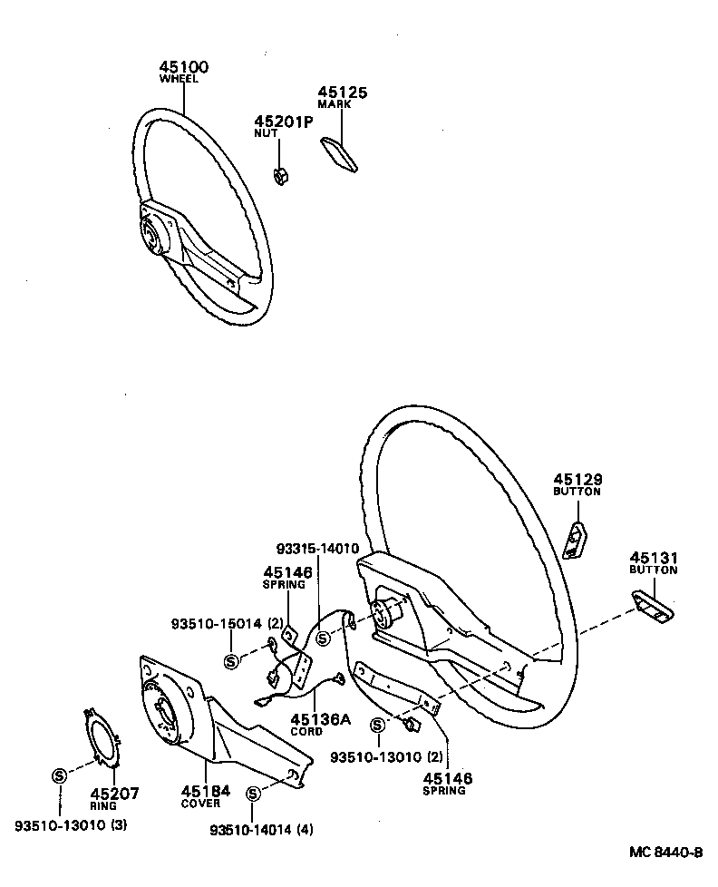  TERCEL |  STEERING WHEEL