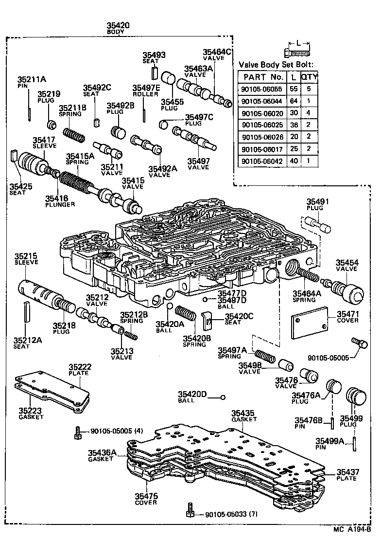  VAN |  VALVE BODY OIL STRAINER ATM