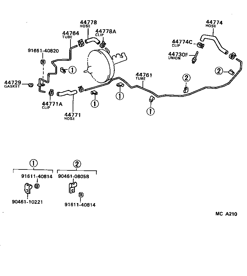  VAN |  BRAKE BOOSTER VACUUM TUBE