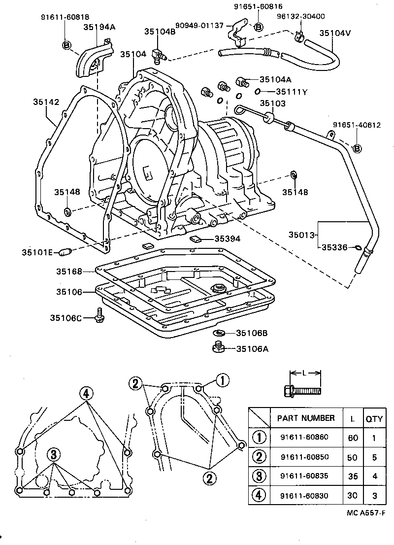  TERCEL |  TRANSMISSION CASE OIL PAN ATM