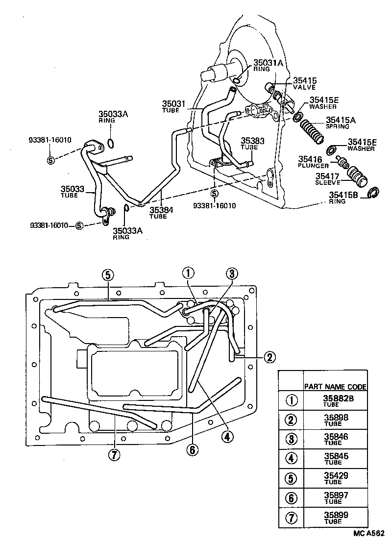  TERCEL |  VALVE BODY OIL STRAINER ATM