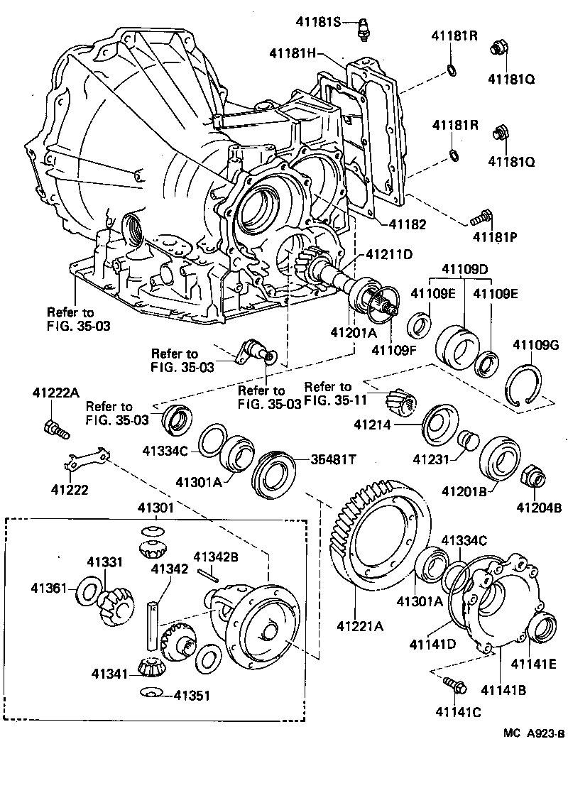  MR2 |  REAR AXLE HOUSING DIFFERENTIAL