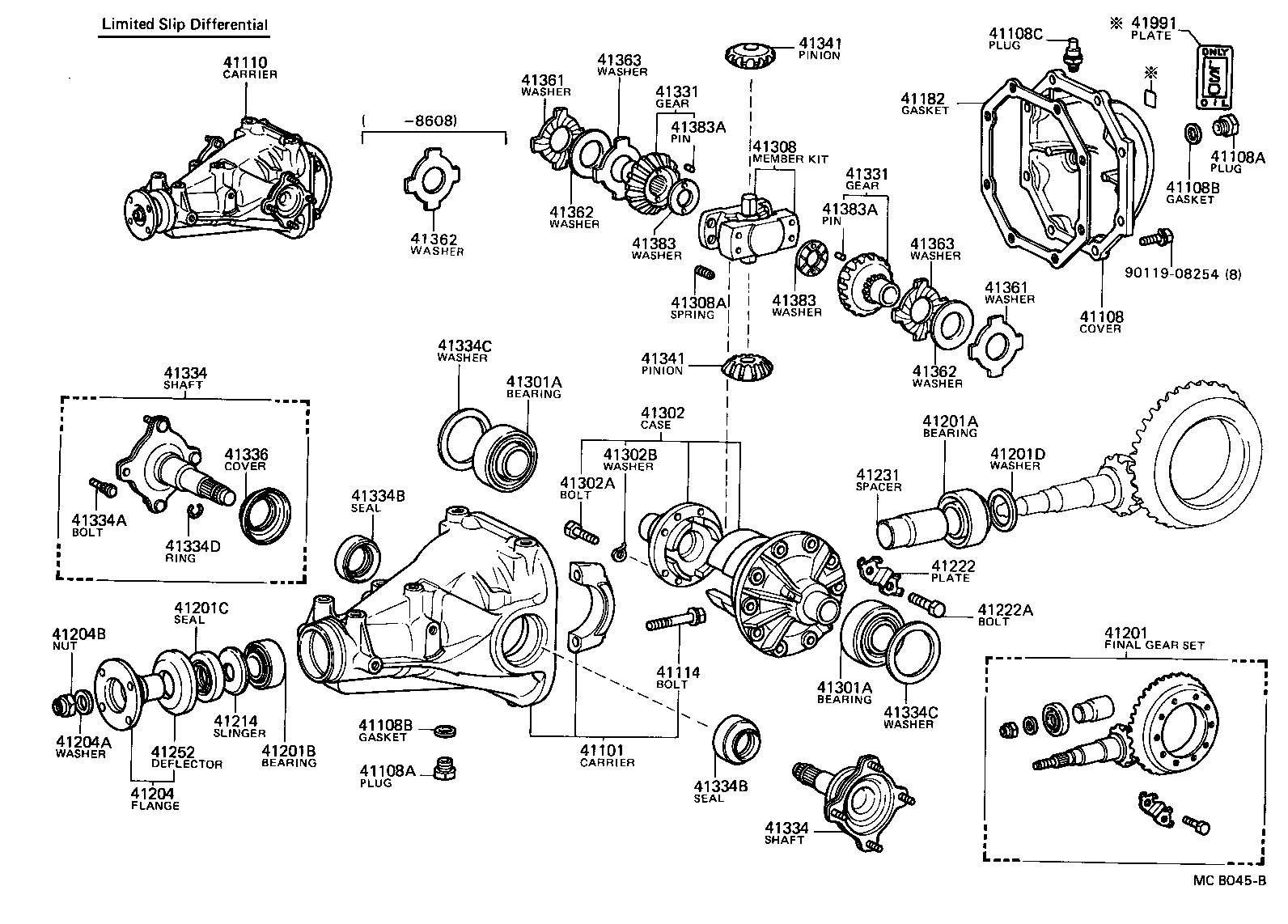  CRESSIDA |  REAR AXLE HOUSING DIFFERENTIAL