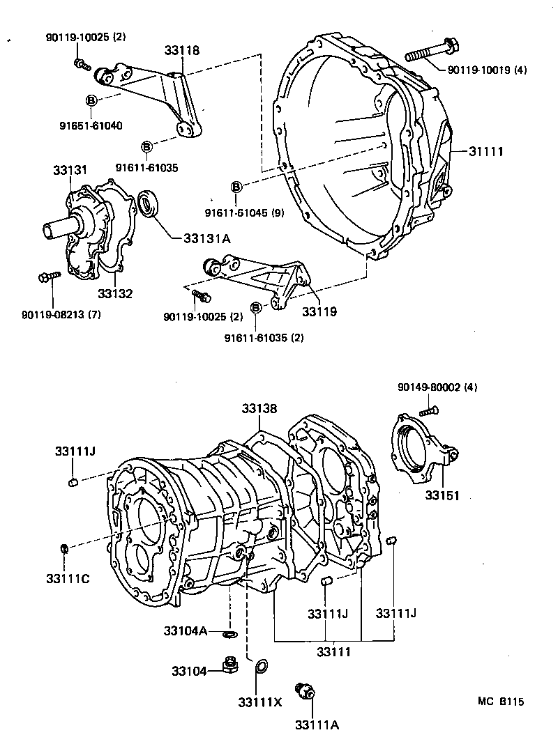  CRESSIDA |  CLUTCH HOUSING TRANSMISSION CASE MTM