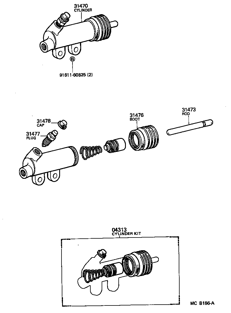  CRESSIDA |  CLUTCH RELEASE CYLINDER