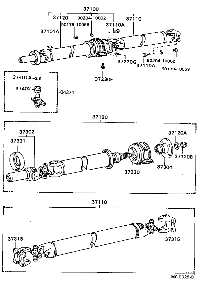  SUPRA |  PROPELLER SHAFT UNIVERSAL JOINT