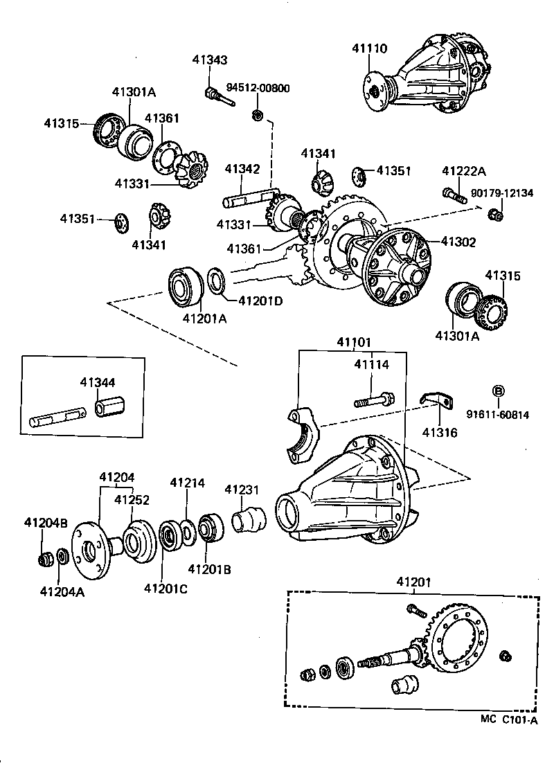  LAND CRUISER 62 |  REAR AXLE HOUSING DIFFERENTIAL