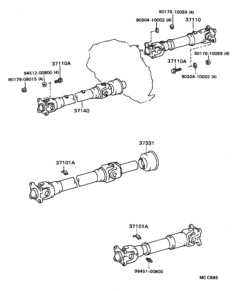  VAN |  PROPELLER SHAFT UNIVERSAL JOINT