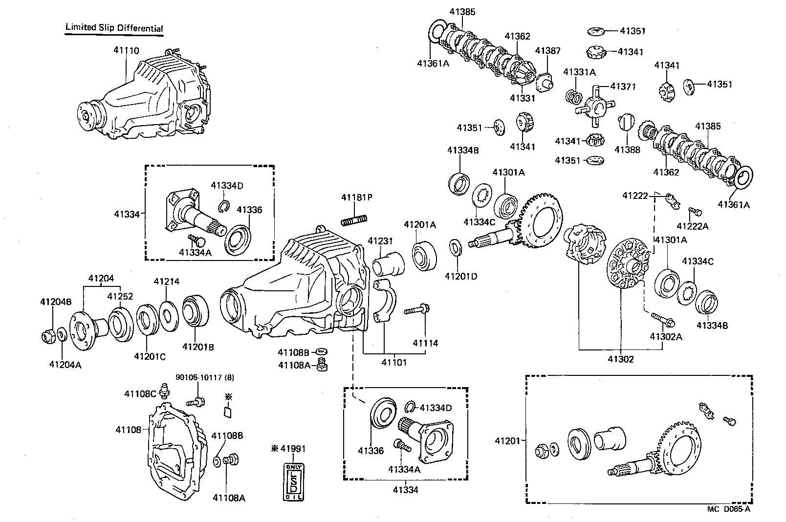  SUPRA |  REAR AXLE HOUSING DIFFERENTIAL