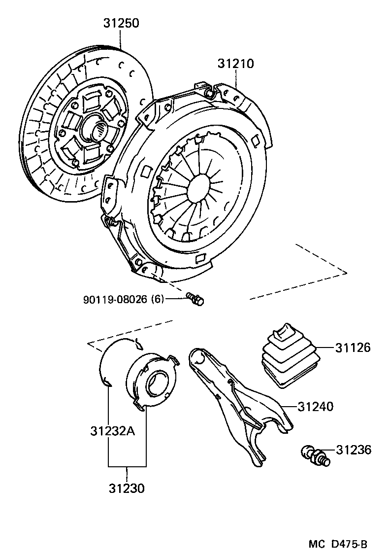  MR2 |  CLUTCH RELEASE FORK