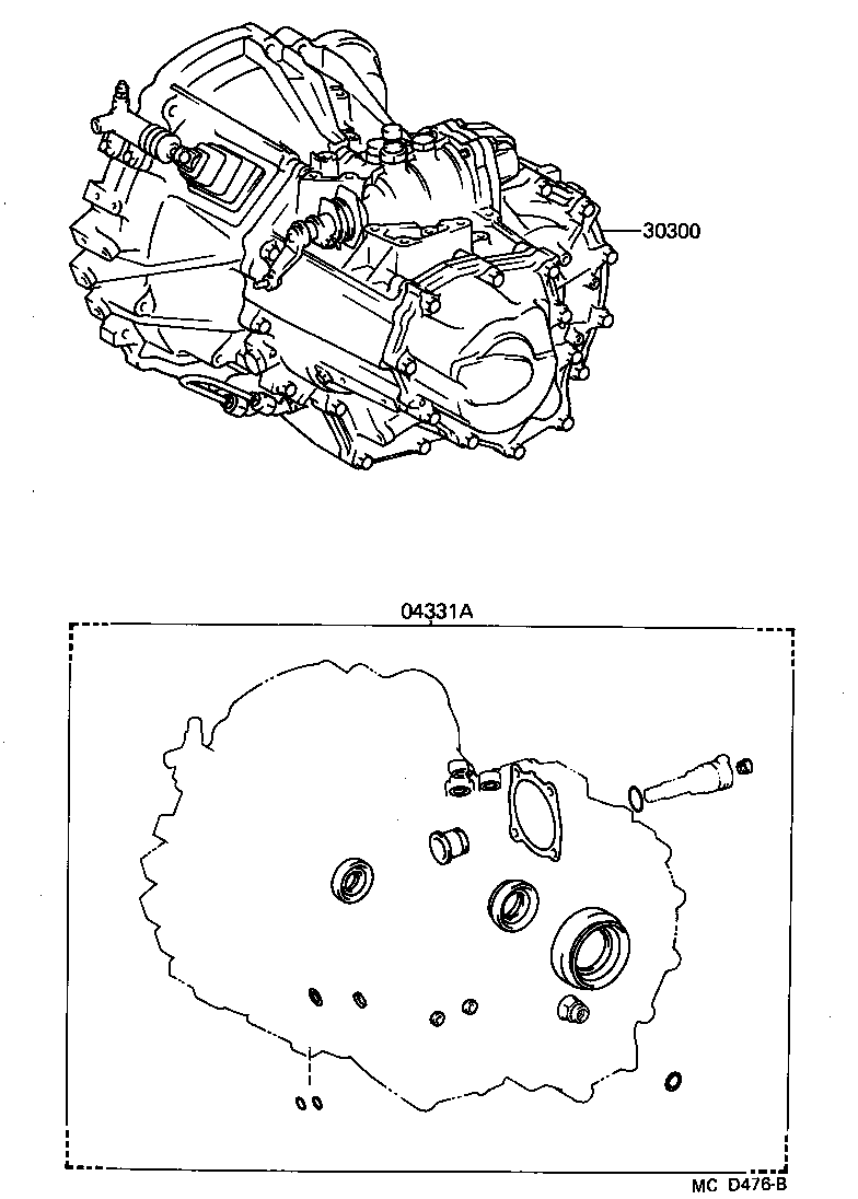  MR2 |  TRANSAXLE OR TRANSMISSION ASSY GASKET KIT MTM