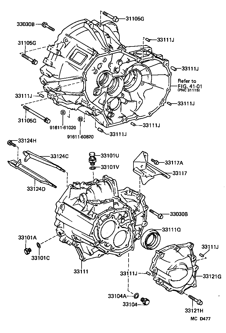  MR2 |  CLUTCH HOUSING TRANSMISSION CASE MTM