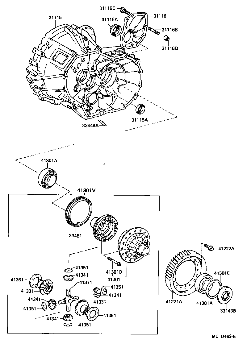  MR2 |  REAR AXLE HOUSING DIFFERENTIAL