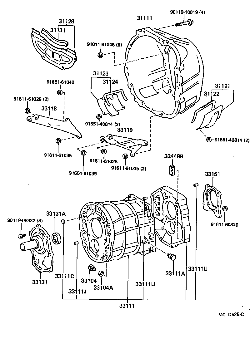  SUPRA |  CLUTCH HOUSING TRANSMISSION CASE MTM