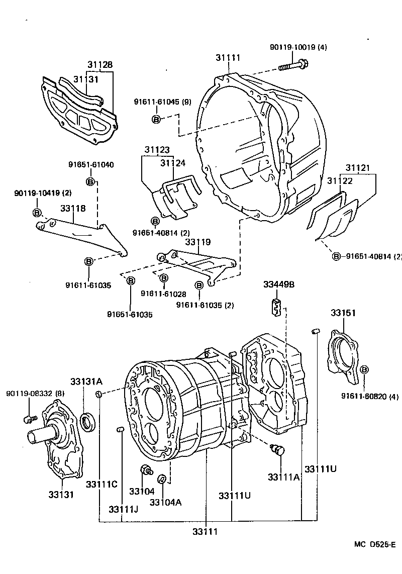  SUPRA |  CLUTCH HOUSING TRANSMISSION CASE MTM