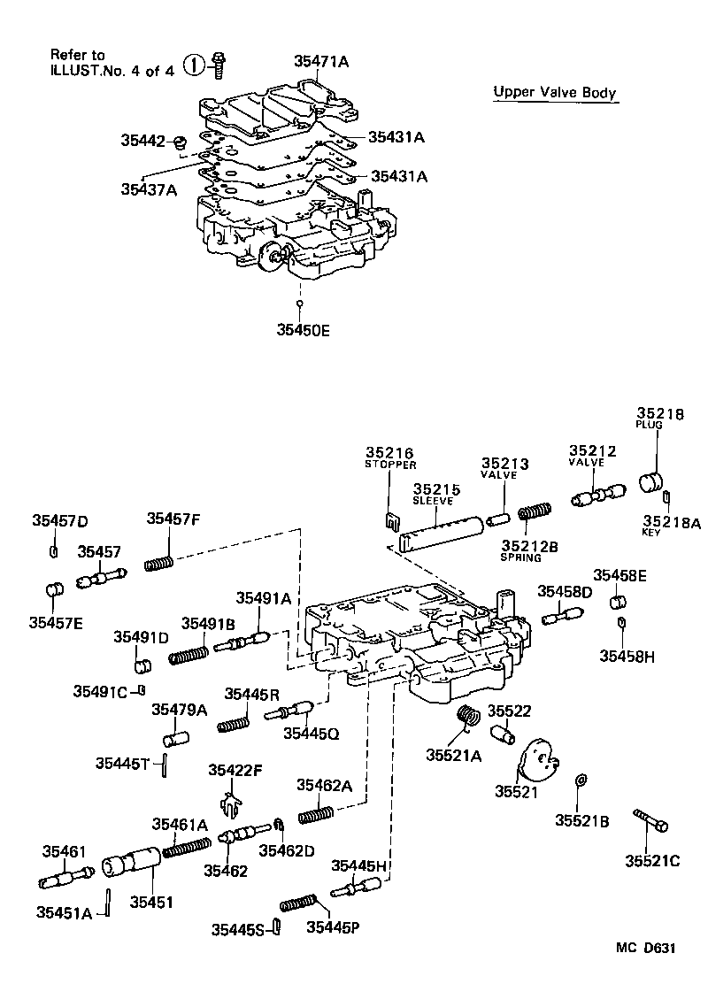  TERCEL |  VALVE BODY OIL STRAINER ATM