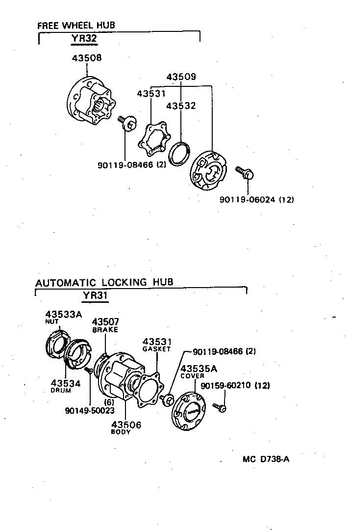  VAN |  FRONT AXLE HUB