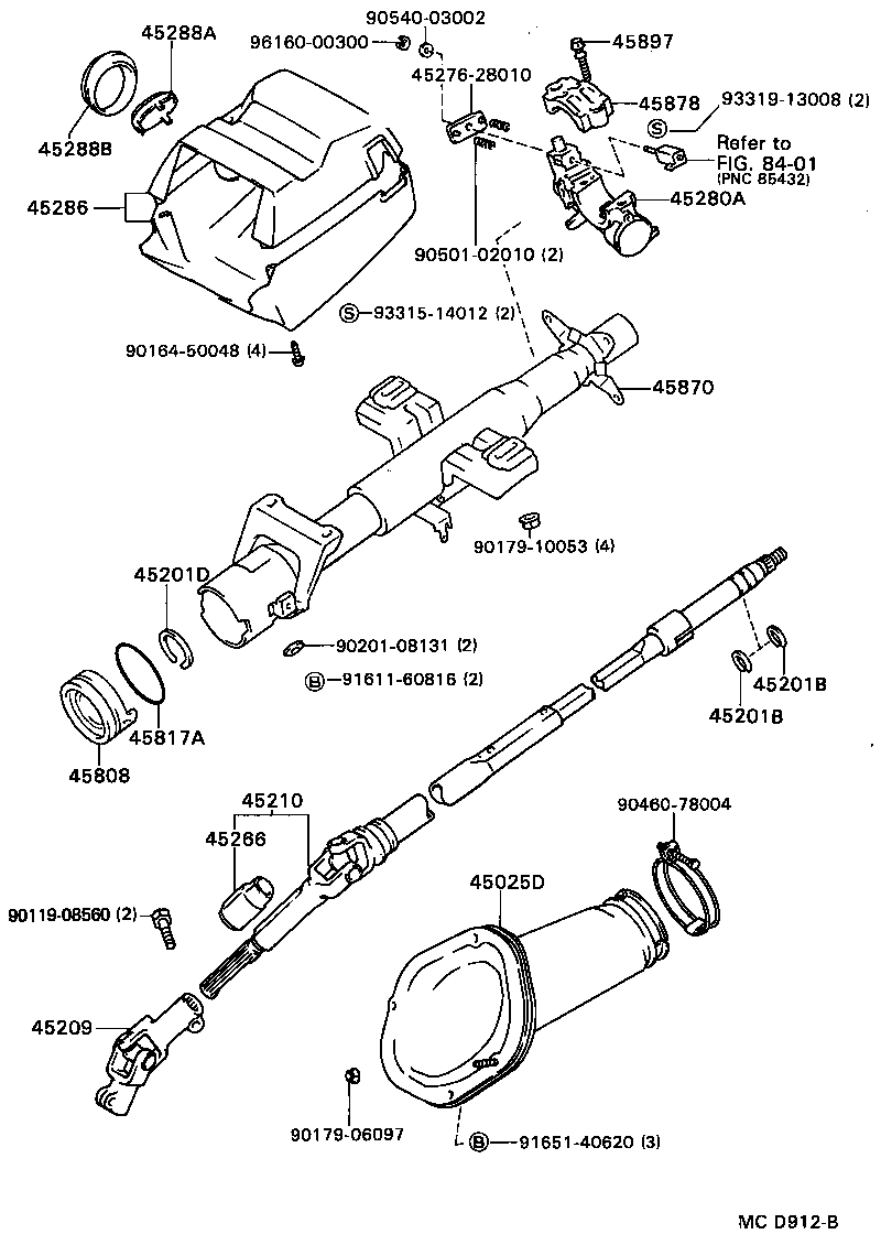  CAMRY JPP |  STEERING COLUMN SHAFT