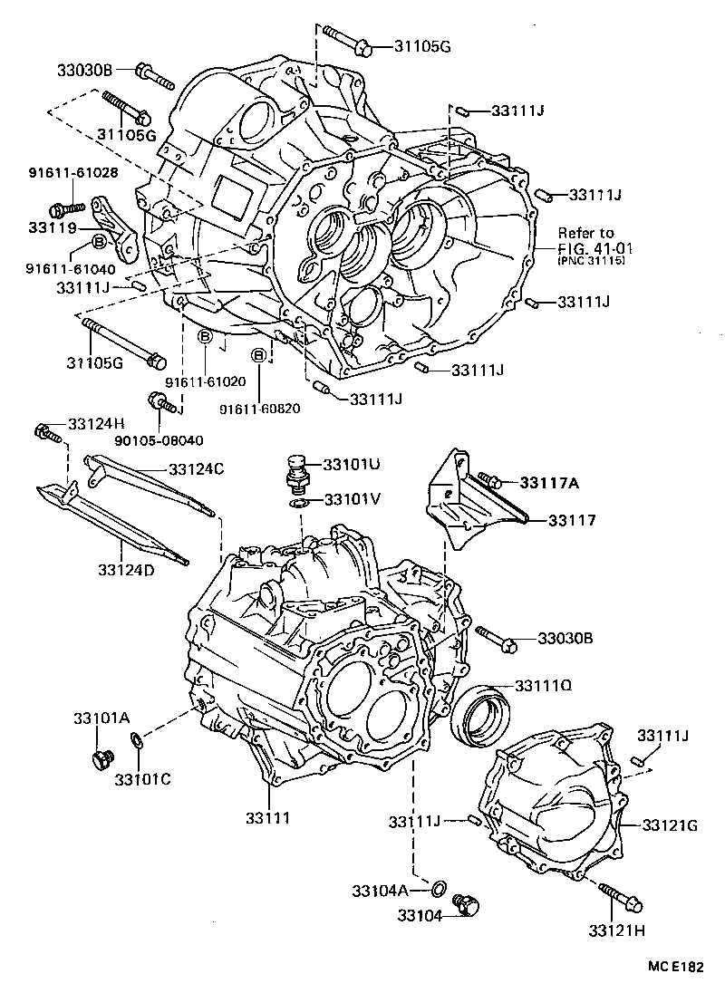  CAMRY |  CLUTCH HOUSING TRANSMISSION CASE MTM