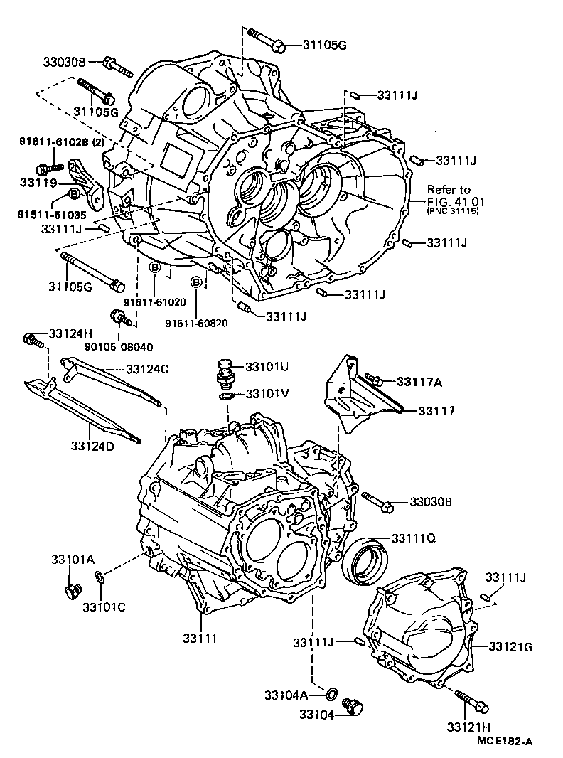  ES250 |  CLUTCH HOUSING TRANSMISSION CASE MTM